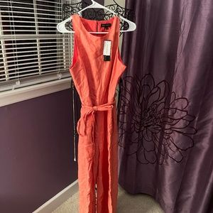 Vacation Ready Banana Republic Linen Summer Coral Jumpsuit